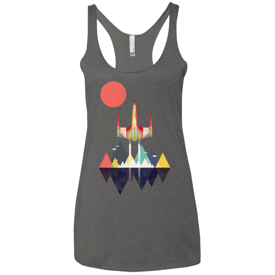 T-Shirts Premium Heather / X-Small Sunset Fighter Women's Triblend Racerback Tank