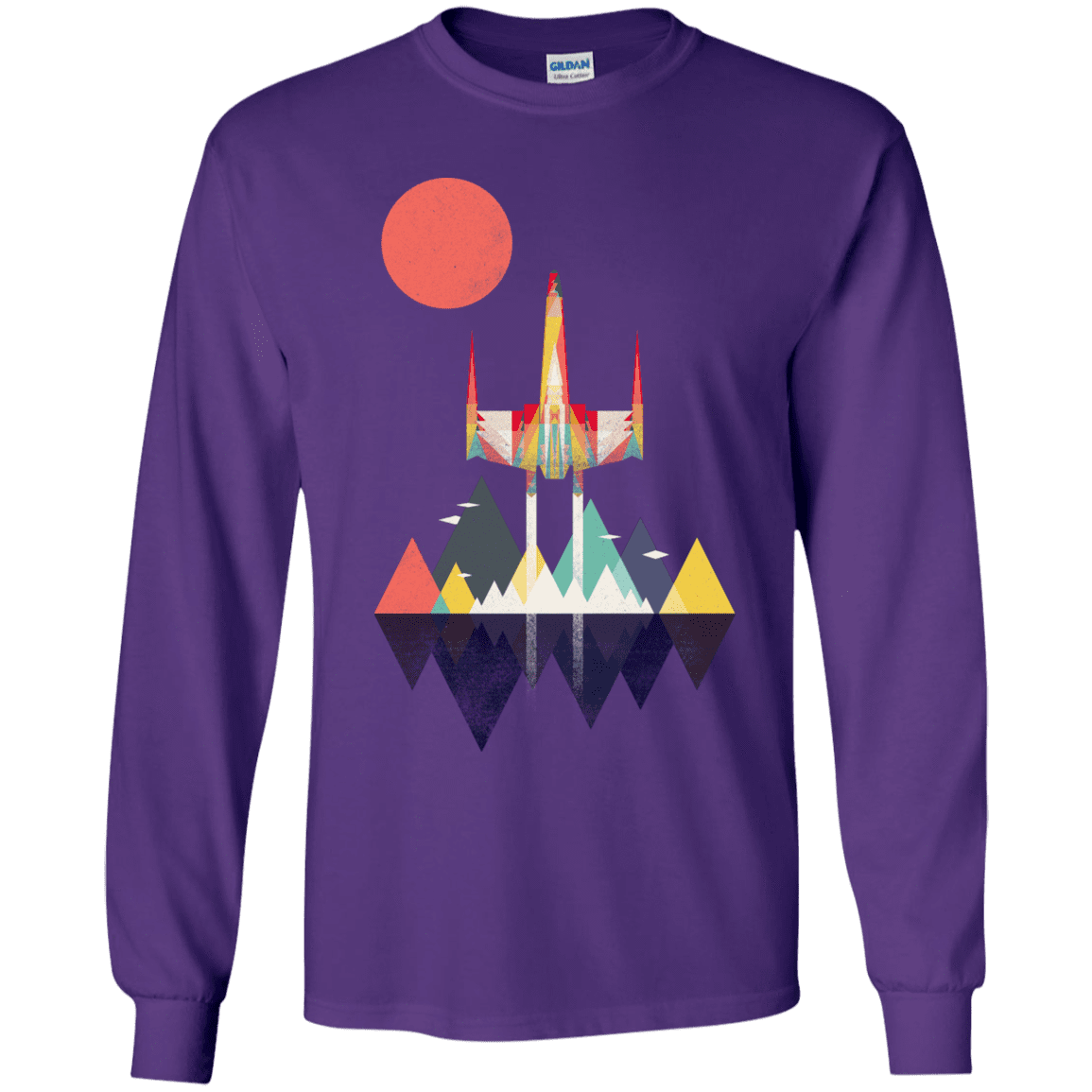 T-Shirts Purple / YS Sunset Fighter Youth Long Sleeve T-Shirt