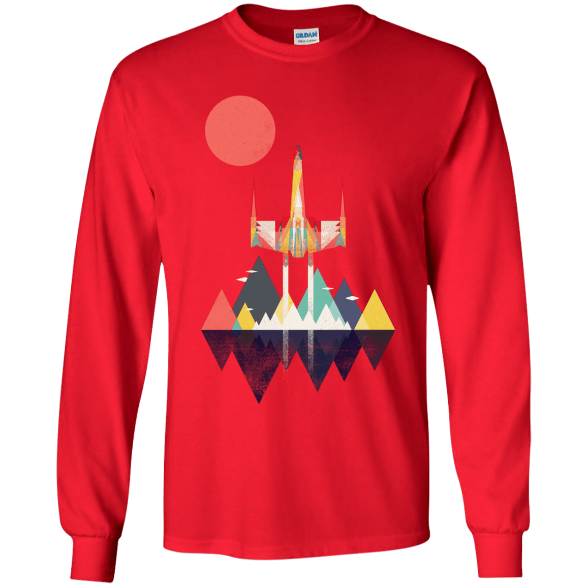 T-Shirts Red / YS Sunset Fighter Youth Long Sleeve T-Shirt