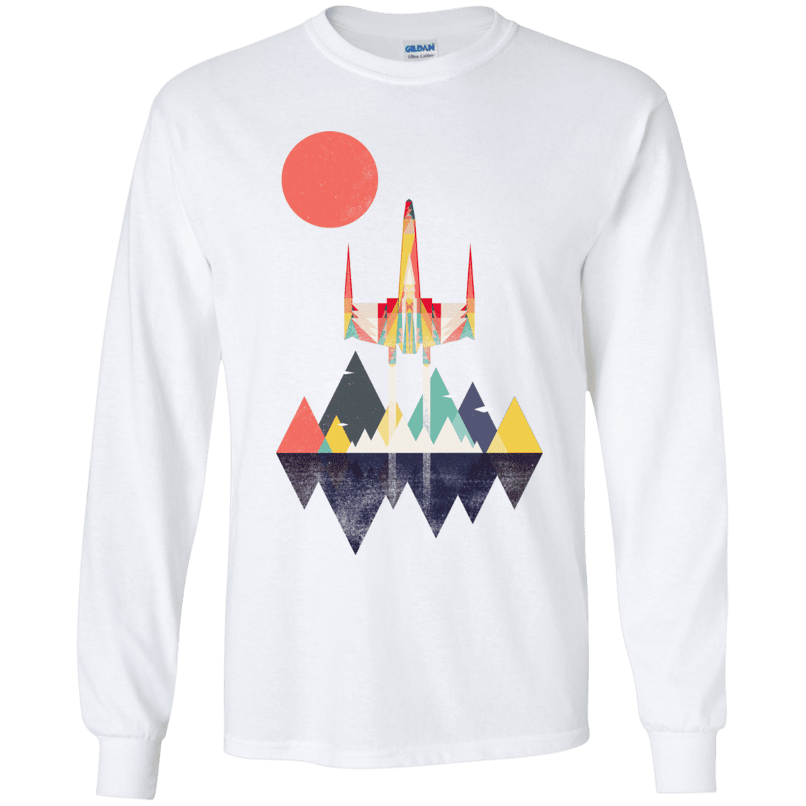 T-Shirts White / YS Sunset Fighter Youth Long Sleeve T-Shirt