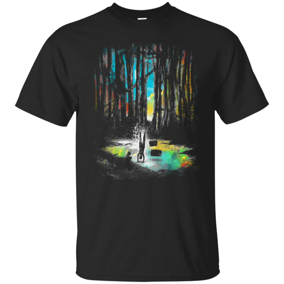 T-Shirts Black / S Sunset on Dagobah T-Shirt