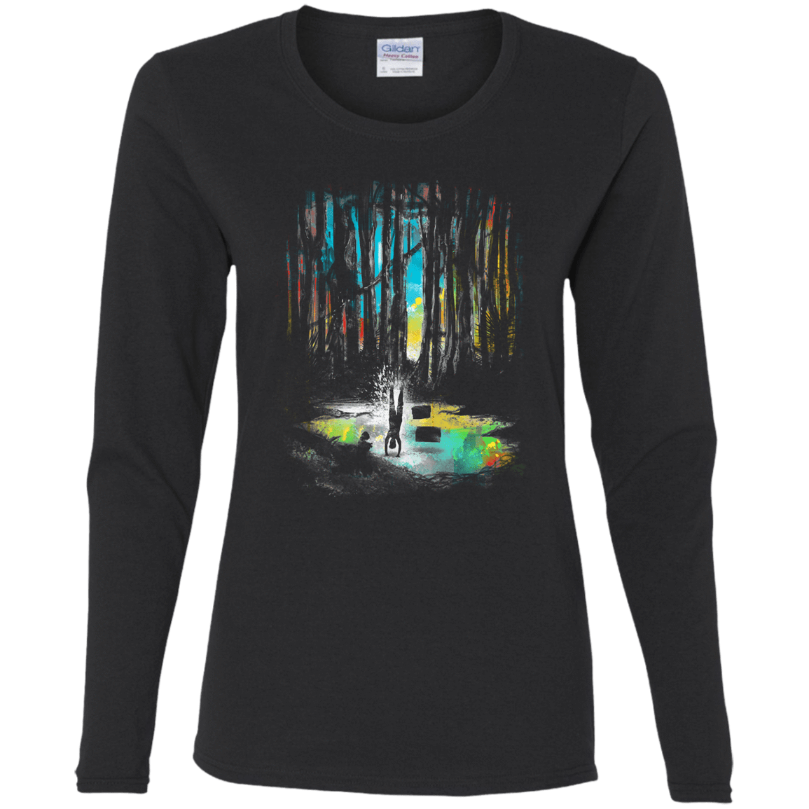 T-Shirts Black / S Sunset on Dagobah Women's Long Sleeve T-Shirt