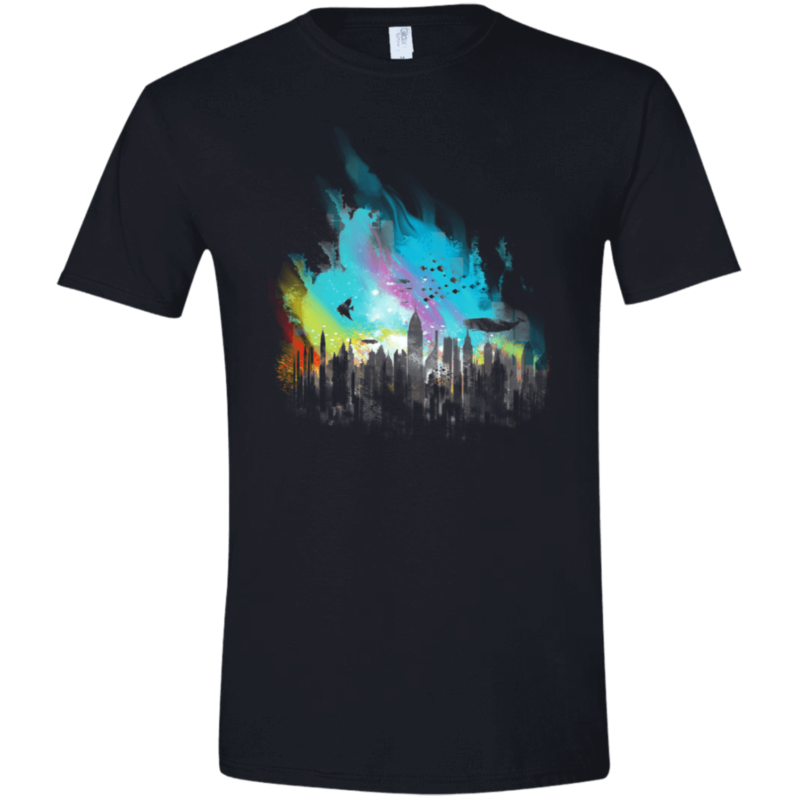 T-Shirts Black / X-Small Sunset on Rapture City Men's Semi-Fitted Softstyle