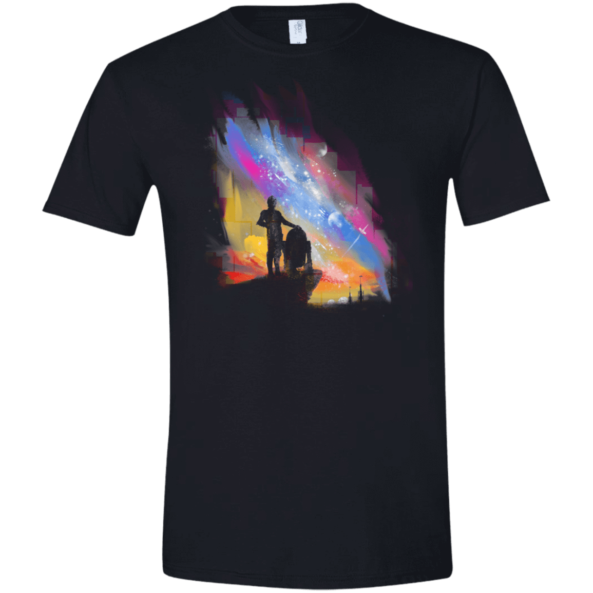 T-Shirts Black / X-Small Sunset on Tatooine Men's Semi-Fitted Softstyle