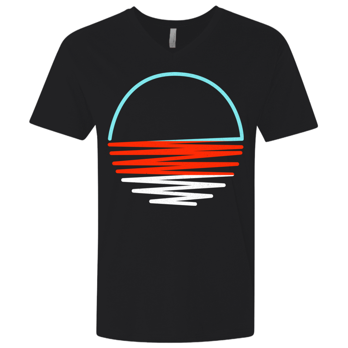 T-Shirts Black / X-Small Sunset Shine Men's Premium V-Neck