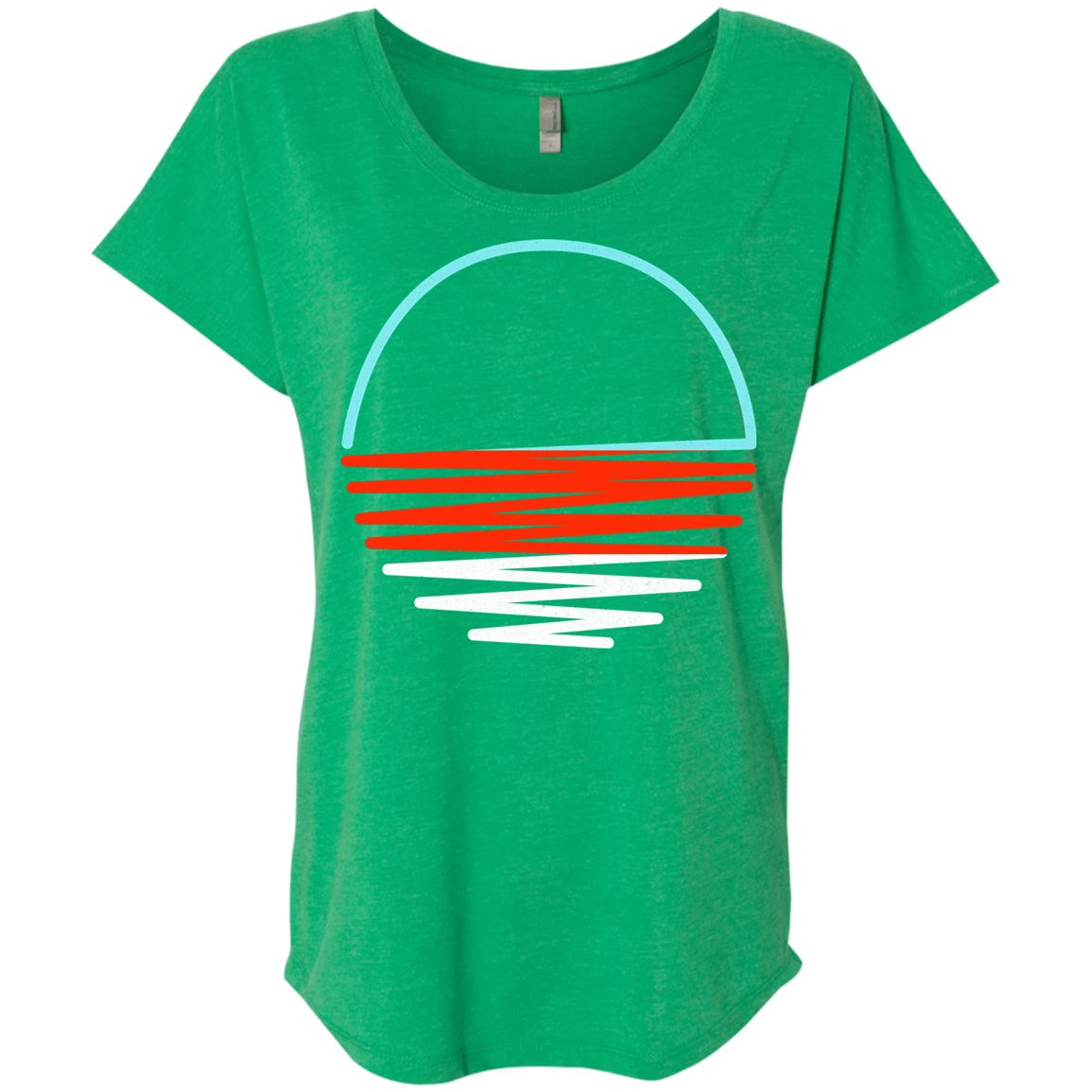 Sunset Shine Triblend Dolman Sleeve