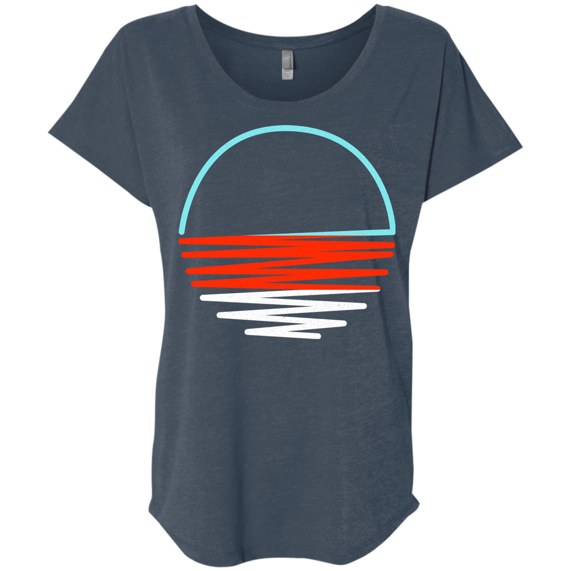 Sunset Shine Triblend Dolman Sleeve