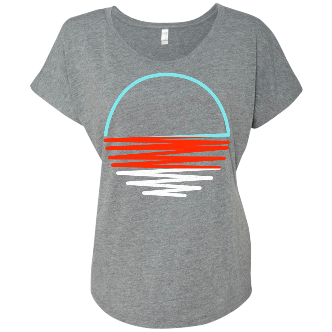 Sunset Shine Triblend Dolman Sleeve