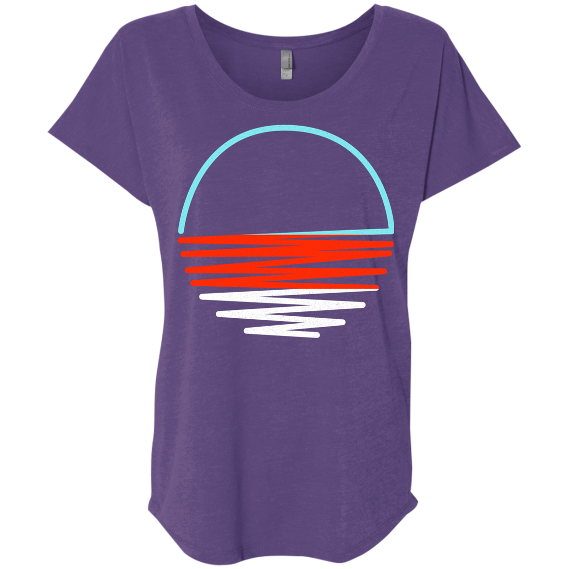 Sunset Shine Triblend Dolman Sleeve