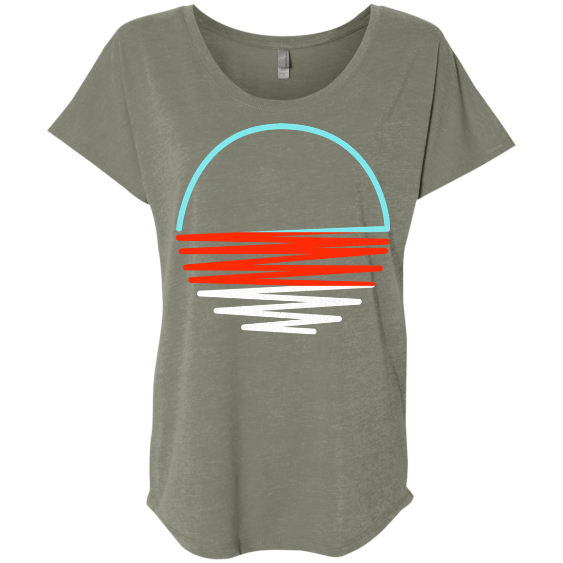 Sunset Shine Triblend Dolman Sleeve