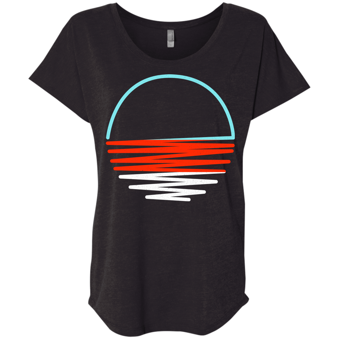 Sunset Shine Triblend Dolman Sleeve