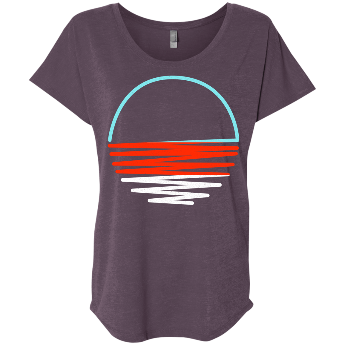 Sunset Shine Triblend Dolman Sleeve