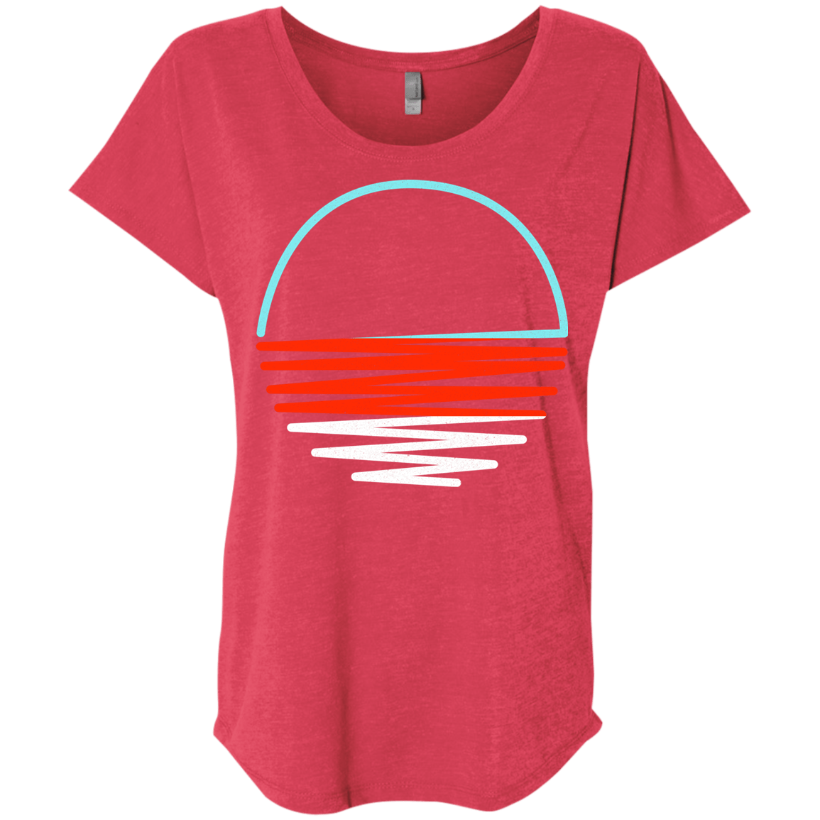 Sunset Shine Triblend Dolman Sleeve