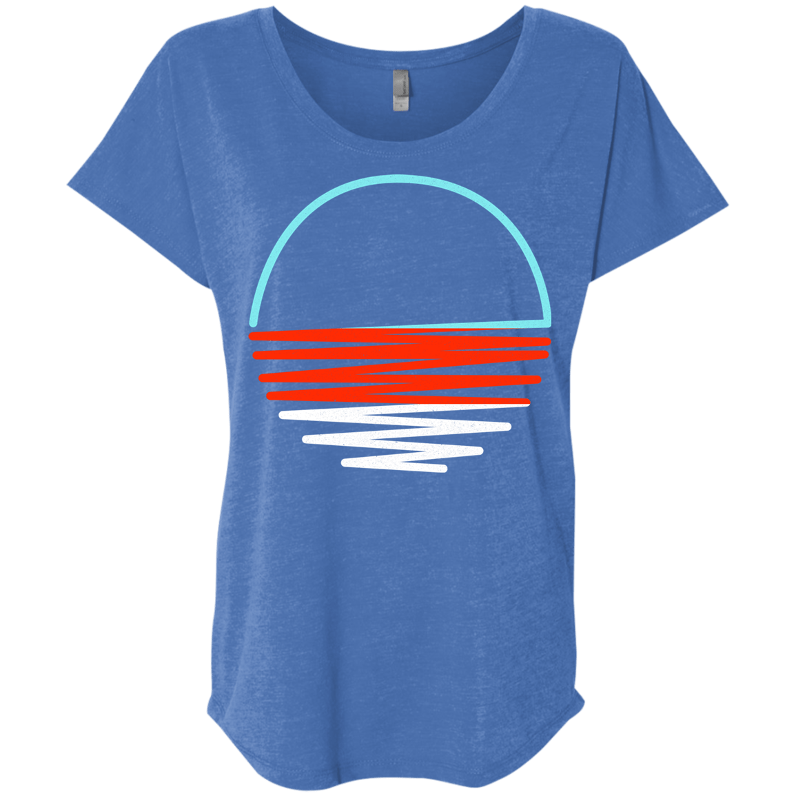 Sunset Shine Triblend Dolman Sleeve