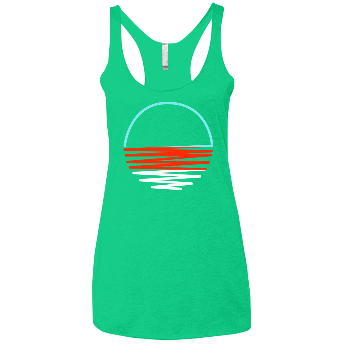 Sunset Shine Women's Triblend Racerback Tank
