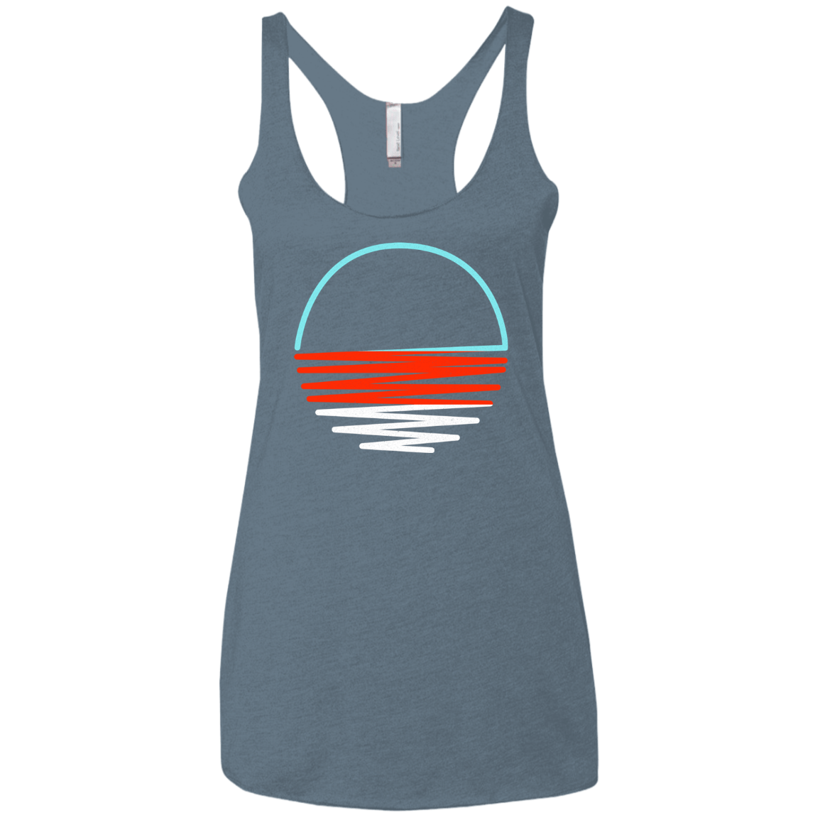 Sunset Shine Women's Triblend Racerback Tank