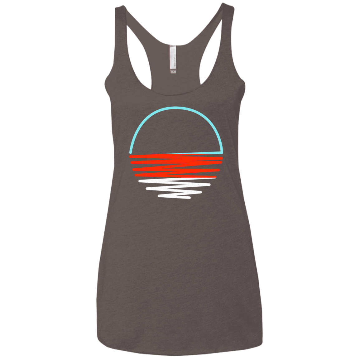 Sunset Shine Women's Triblend Racerback Tank