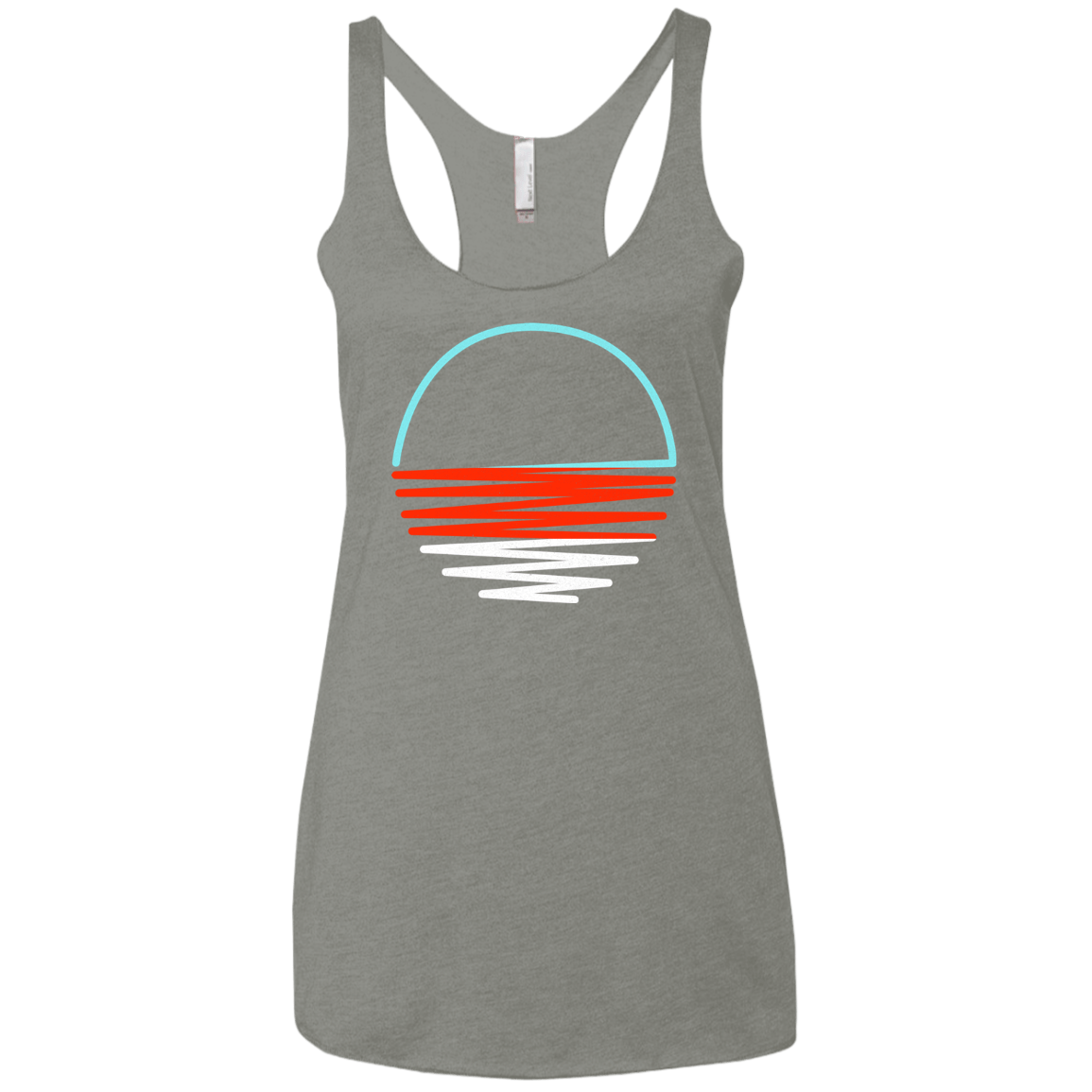 Sunset Shine Women's Triblend Racerback Tank