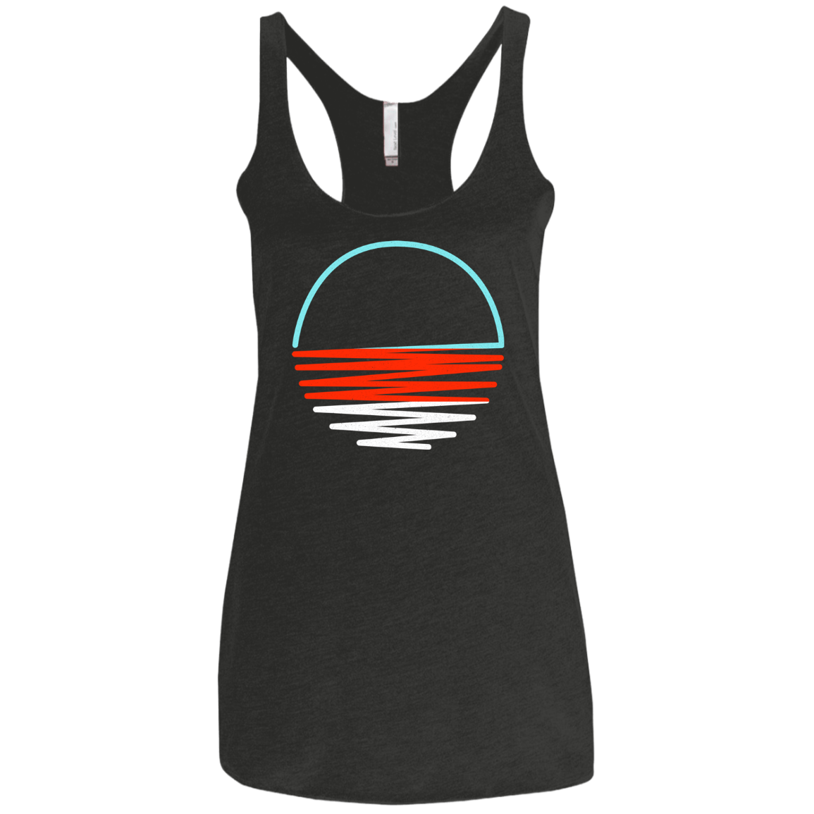 Sunset Shine Women's Triblend Racerback Tank