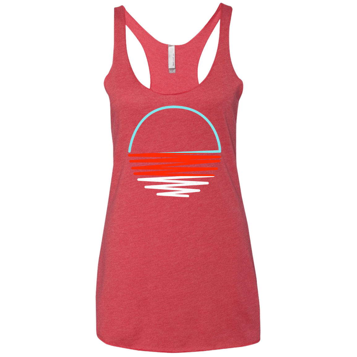 Sunset Shine Women's Triblend Racerback Tank