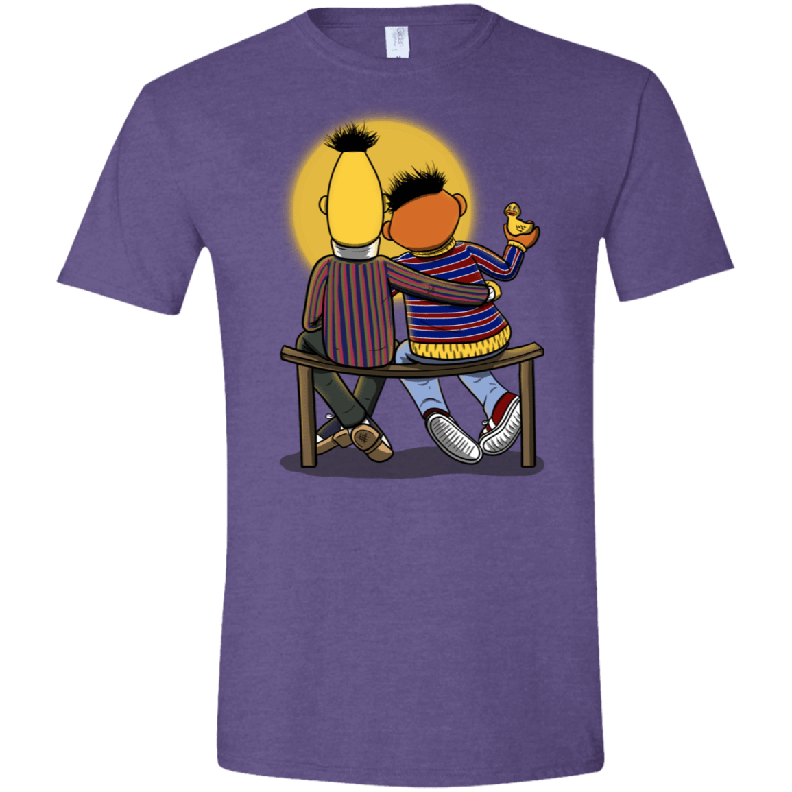 T-Shirts Heather Purple / S Sunset Street Men's Semi-Fitted Softstyle