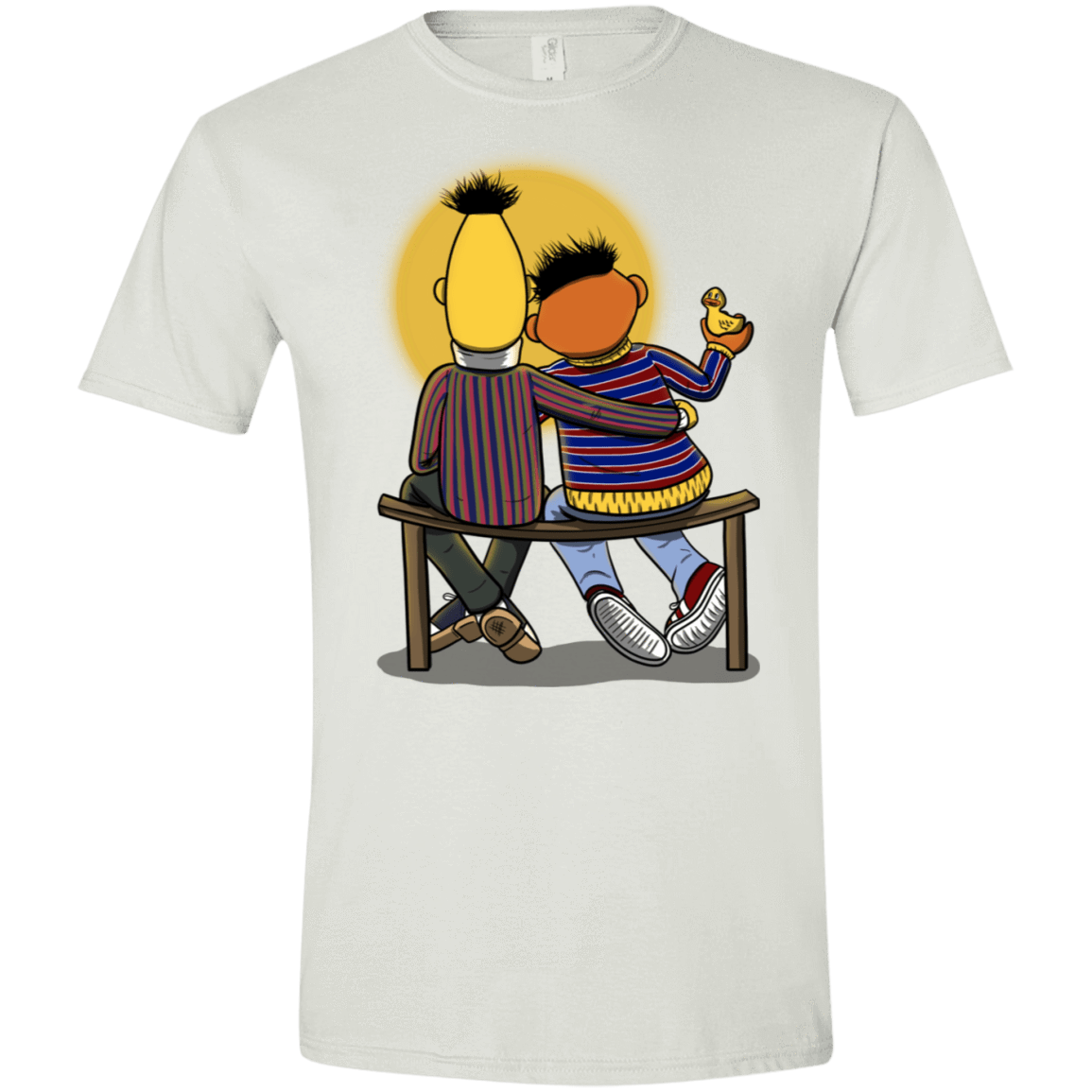 T-Shirts White / X-Small Sunset Street Men's Semi-Fitted Softstyle