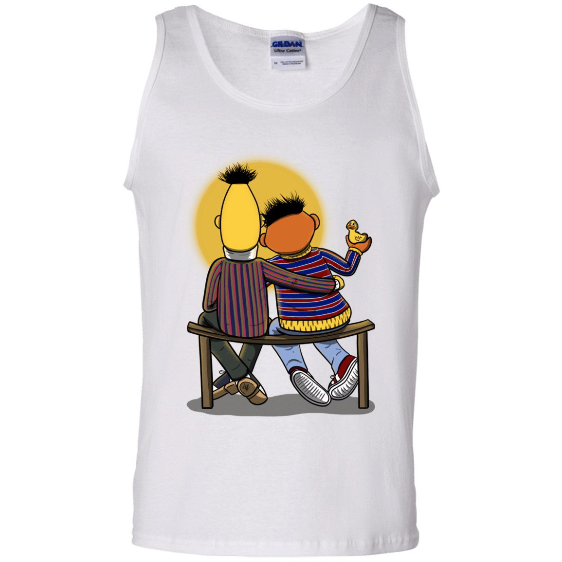 T-Shirts White / S Sunset Street Men's Tank Top