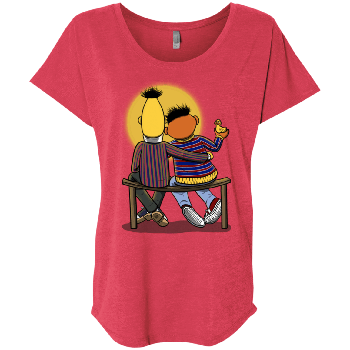 T-Shirts Vintage Red / X-Small Sunset Street Triblend Dolman Sleeve