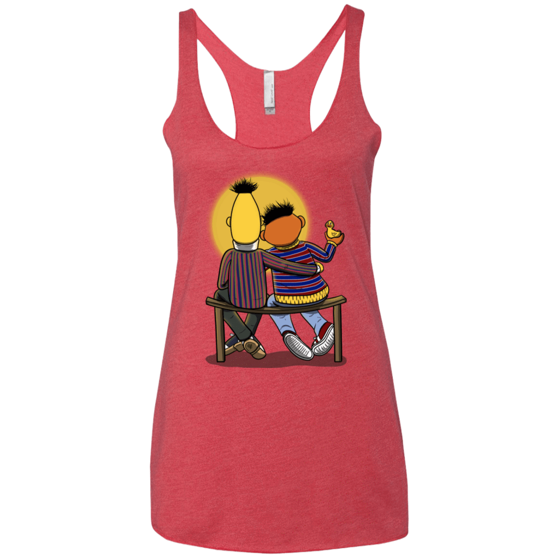 T-Shirts Vintage Red / X-Small Sunset Street Women's Triblend Racerback Tank