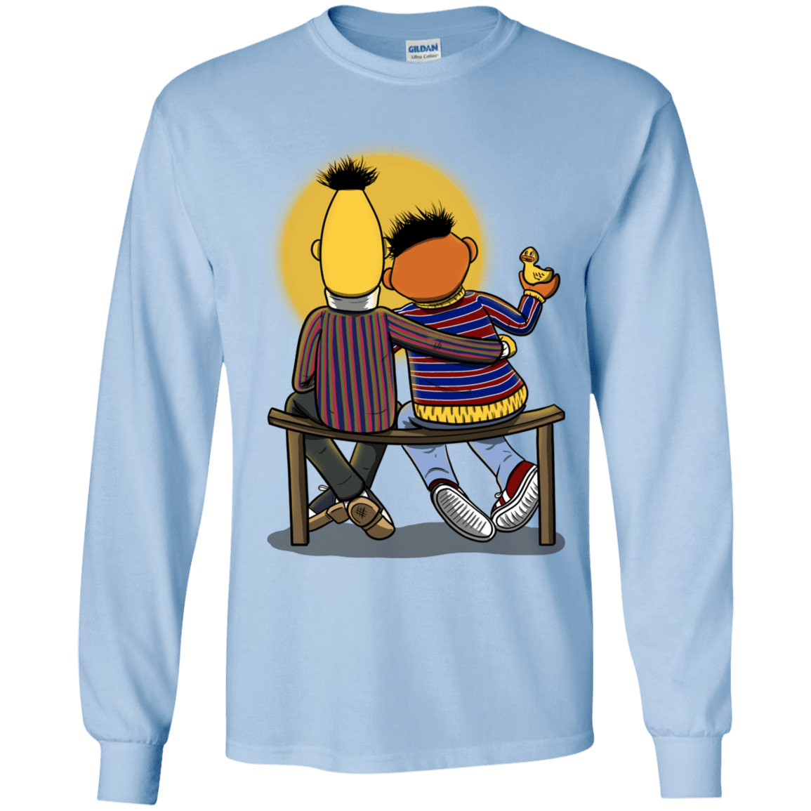 T-Shirts Light Blue / YS Sunset Street Youth Long Sleeve T-Shirt