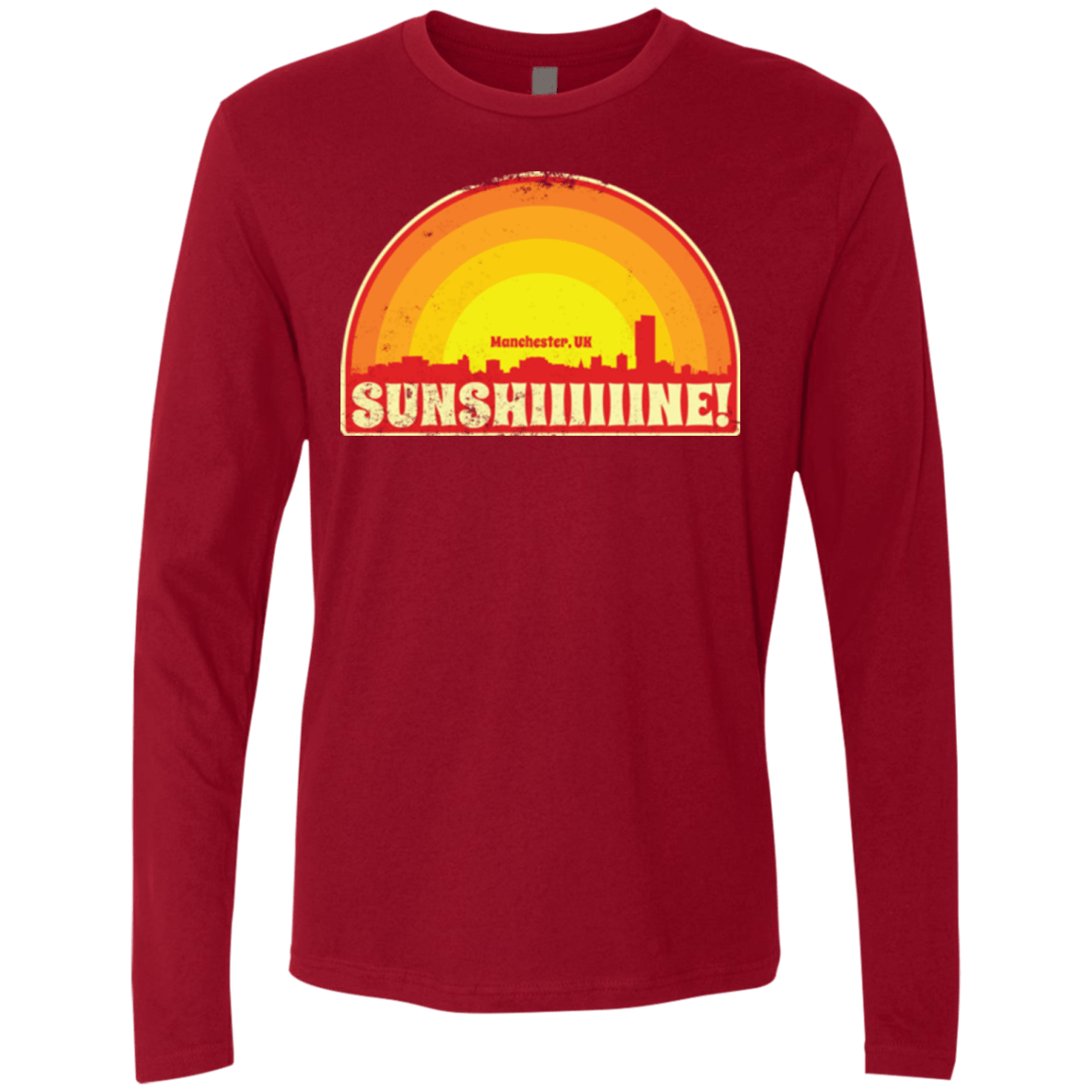 T-Shirts Cardinal / Small Sunshine Men's Premium Long Sleeve
