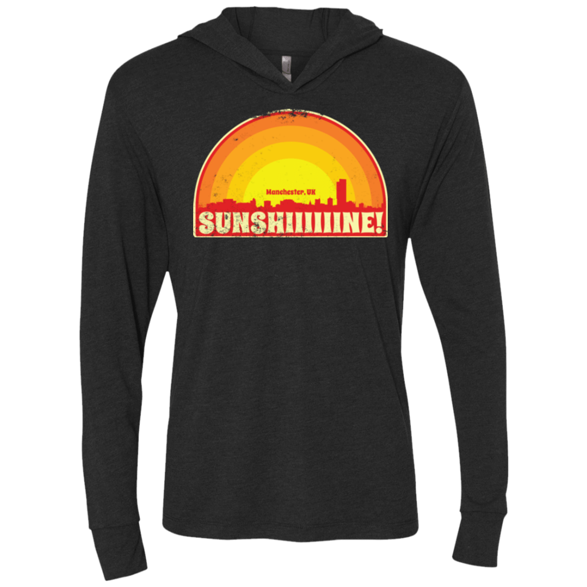 T-Shirts Vintage Black / X-Small Sunshine Triblend Long Sleeve Hoodie Tee