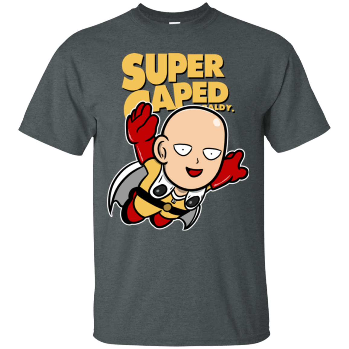 T-Shirts Dark Heather / Small Super Caped Baldy (1) T-Shirt