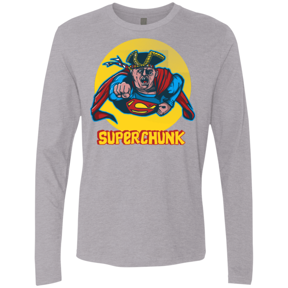 T-Shirts Heather Grey / S Super Chunk Men's Premium Long Sleeve