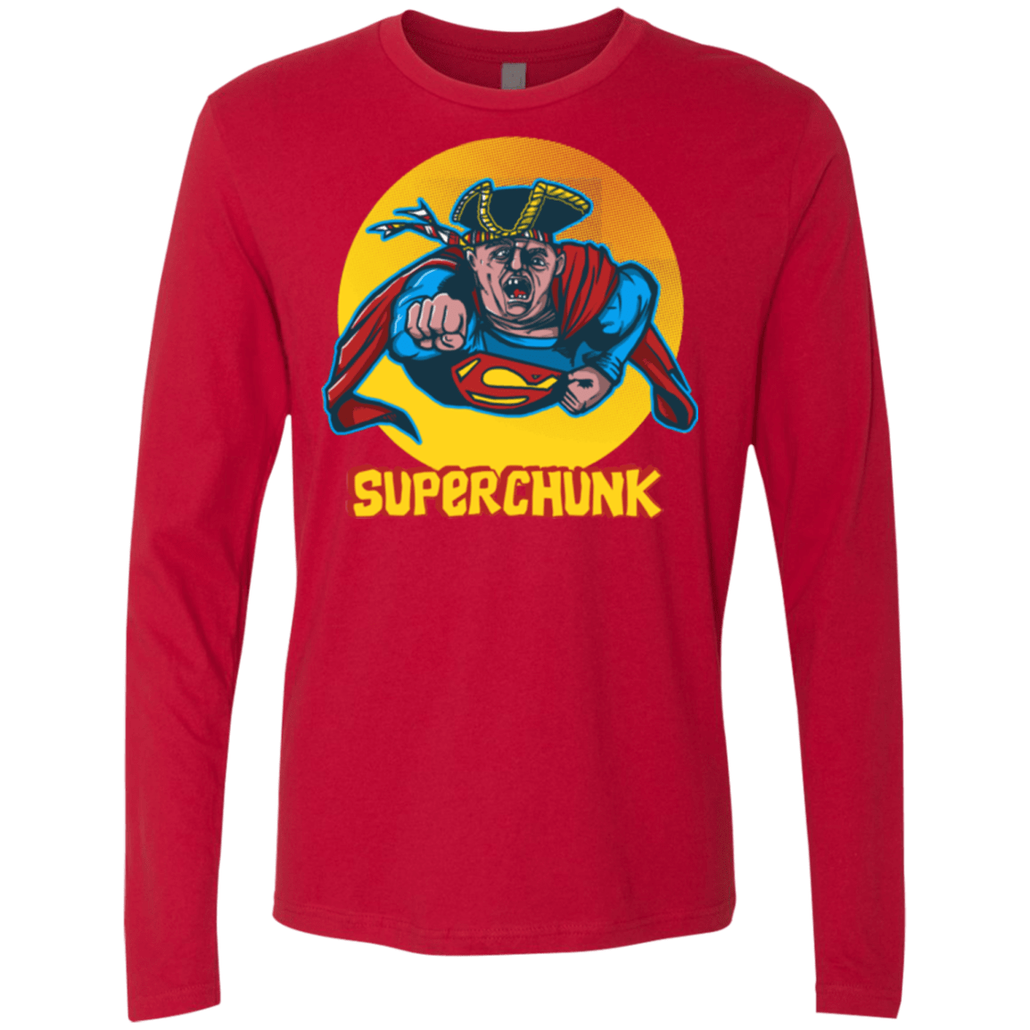T-Shirts Red / S Super Chunk Men's Premium Long Sleeve