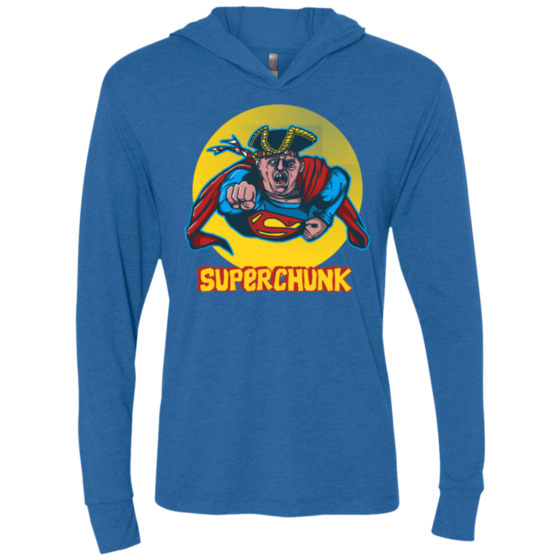 T-Shirts Vintage Royal / X-Small Super Chunk Triblend Long Sleeve Hoodie Tee