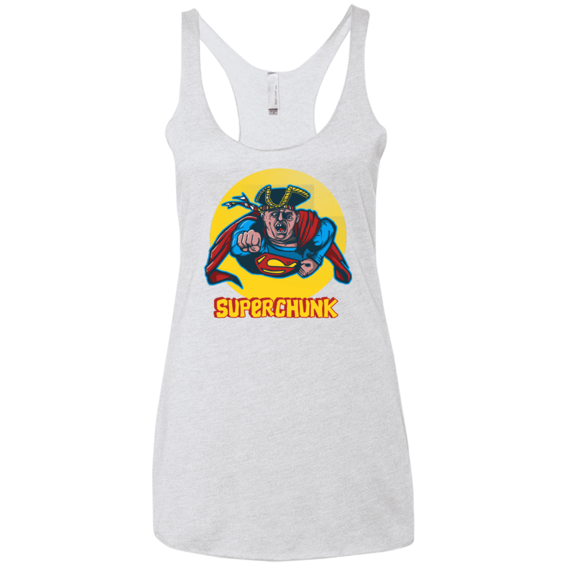 T-Shirts Heather White / X-Small Super Chunk Women's Triblend Racerback Tank