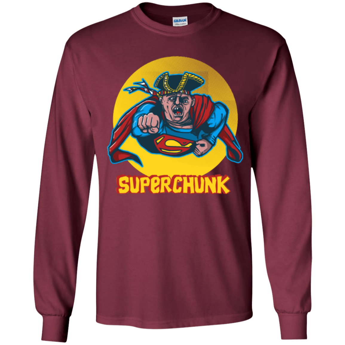 T-Shirts Maroon / YS Super Chunk Youth Long Sleeve T-Shirt