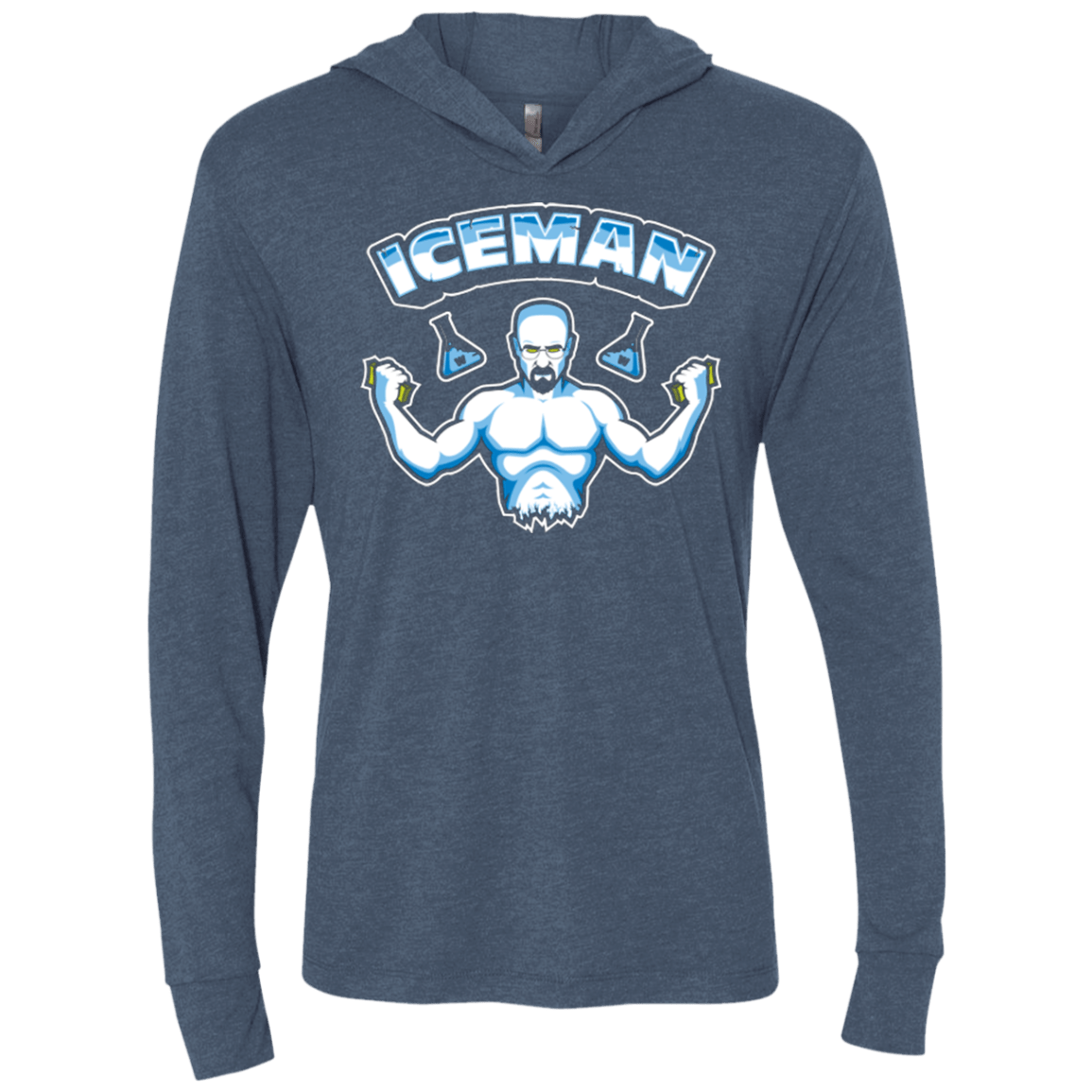 T-Shirts Indigo / X-Small Super Cook Triblend Long Sleeve Hoodie Tee