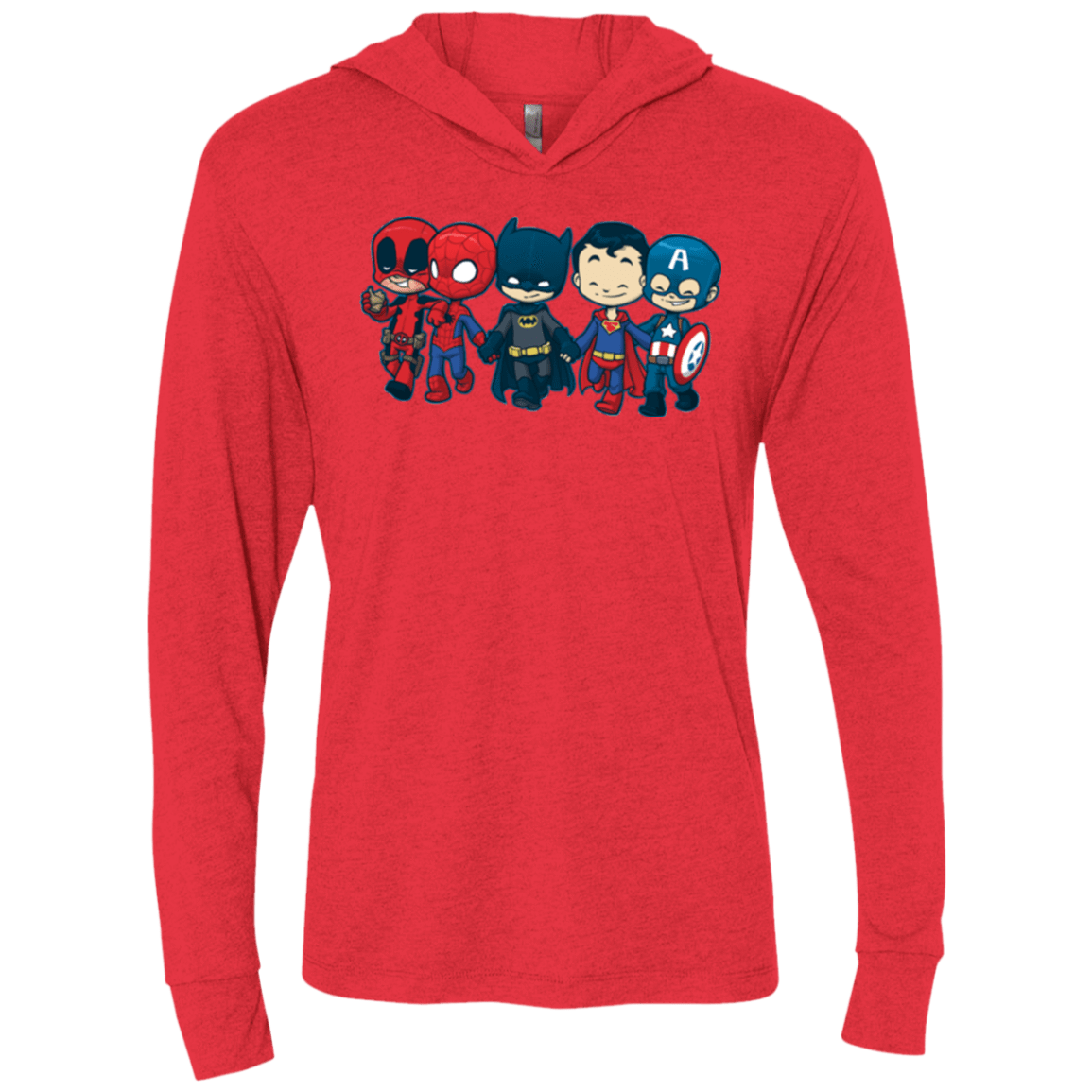 T-Shirts Vintage Red / X-Small Super Cross Over Bros Triblend Long Sleeve Hoodie Tee