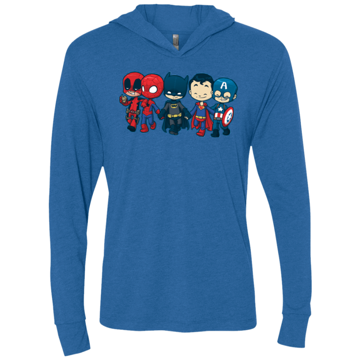 T-Shirts Vintage Royal / X-Small Super Cross Over Bros Triblend Long Sleeve Hoodie Tee