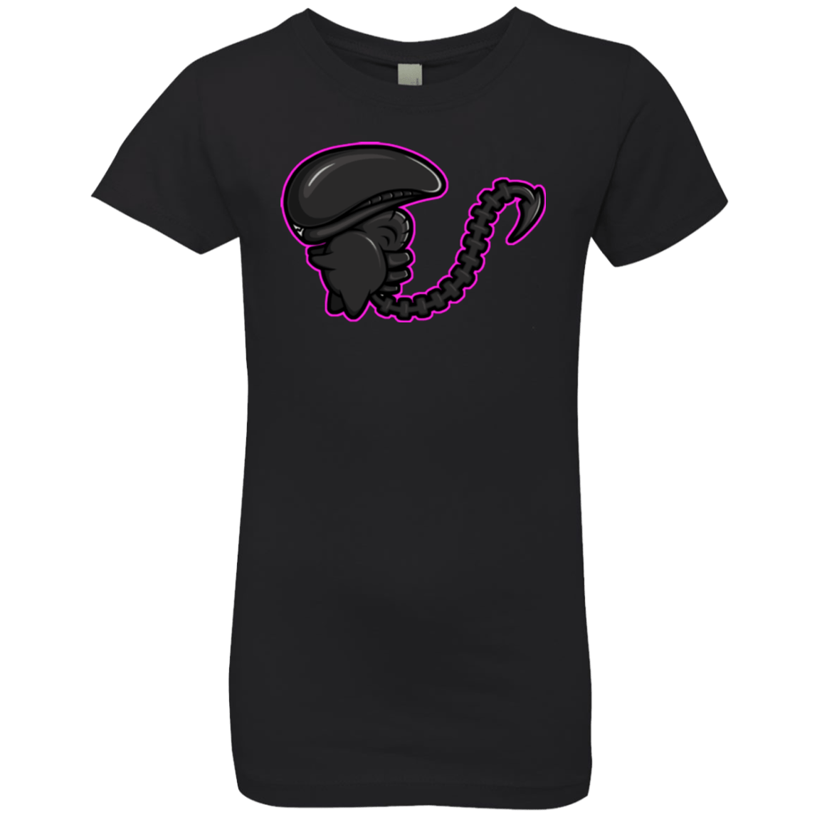 T-Shirts Black / YXS Super Cute Alien Girls Premium T-Shirt