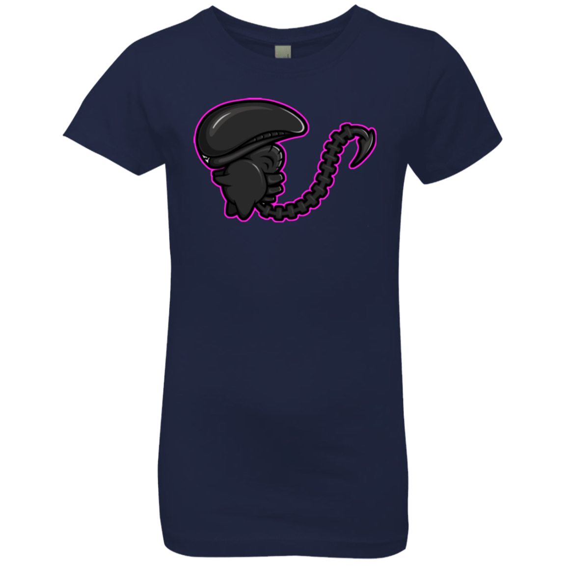 T-Shirts Midnight Navy / YXS Super Cute Alien Girls Premium T-Shirt