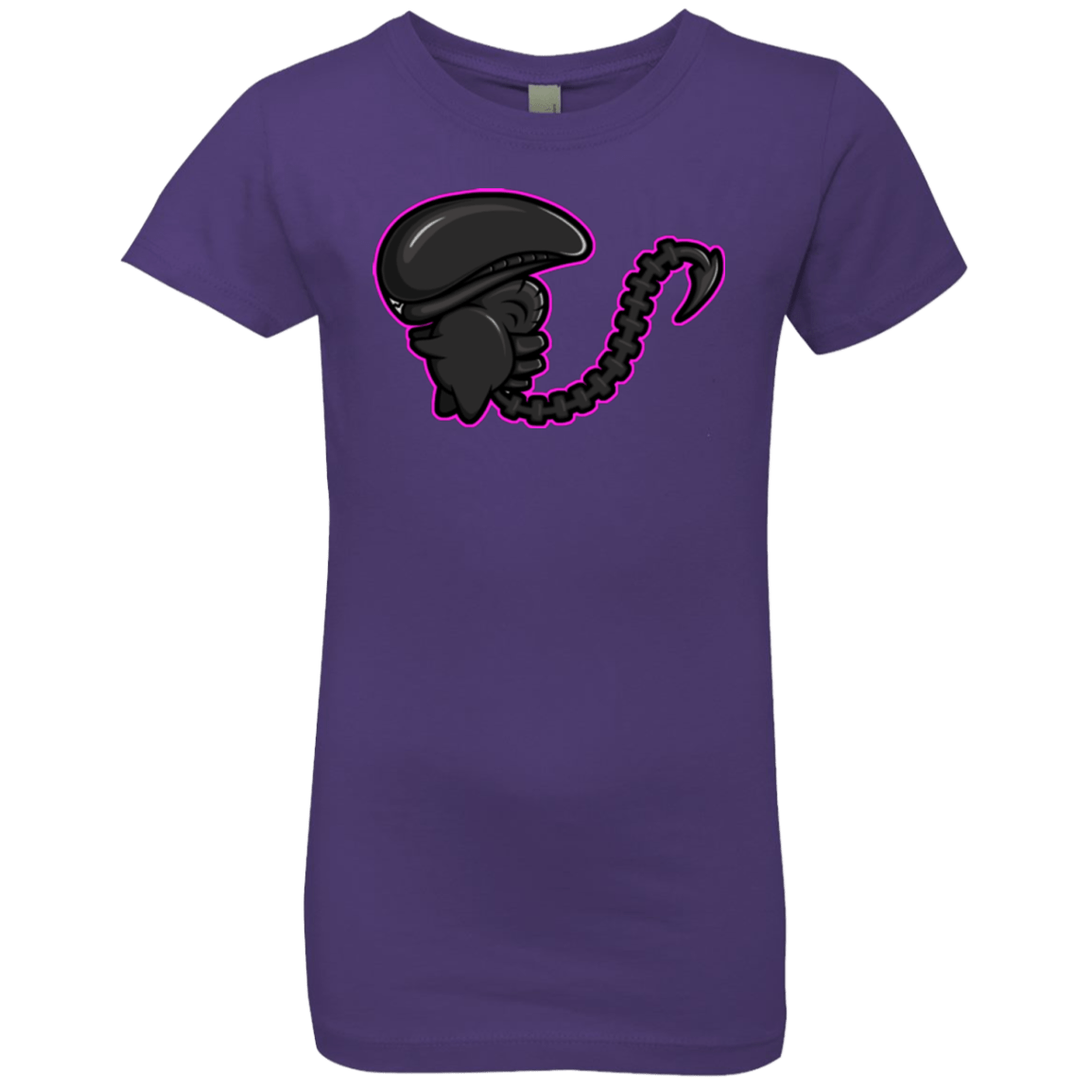 T-Shirts Purple Rush / YXS Super Cute Alien Girls Premium T-Shirt