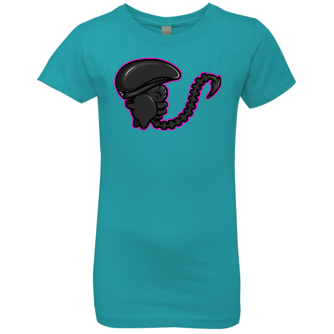 T-Shirts Tahiti Blue / YXS Super Cute Alien Girls Premium T-Shirt