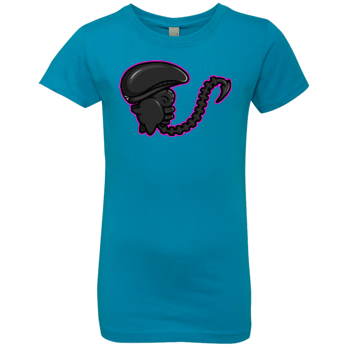 T-Shirts Turquoise / YXS Super Cute Alien Girls Premium T-Shirt