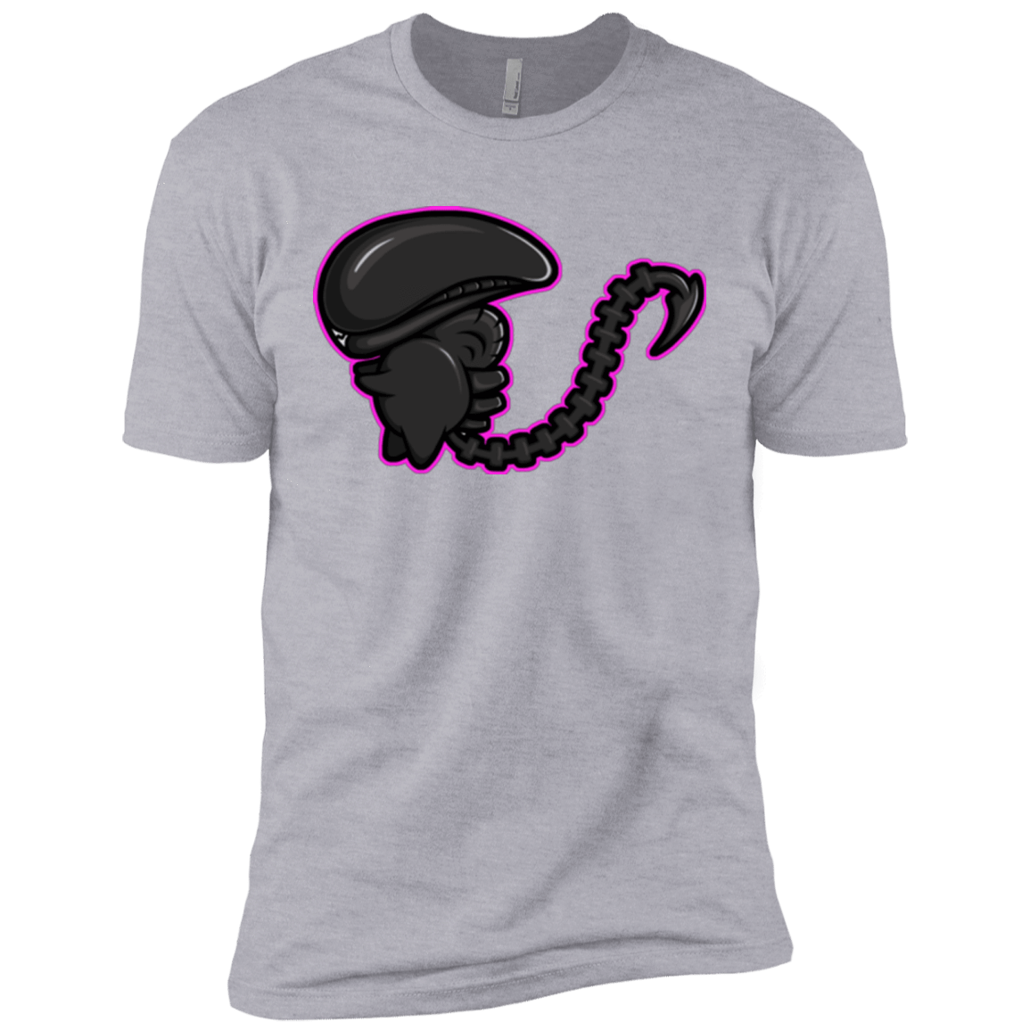 T-Shirts Heather Grey / X-Small Super Cute Alien Men's Premium T-Shirt