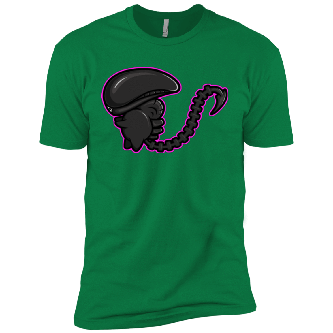 T-Shirts Kelly Green / X-Small Super Cute Alien Men's Premium T-Shirt