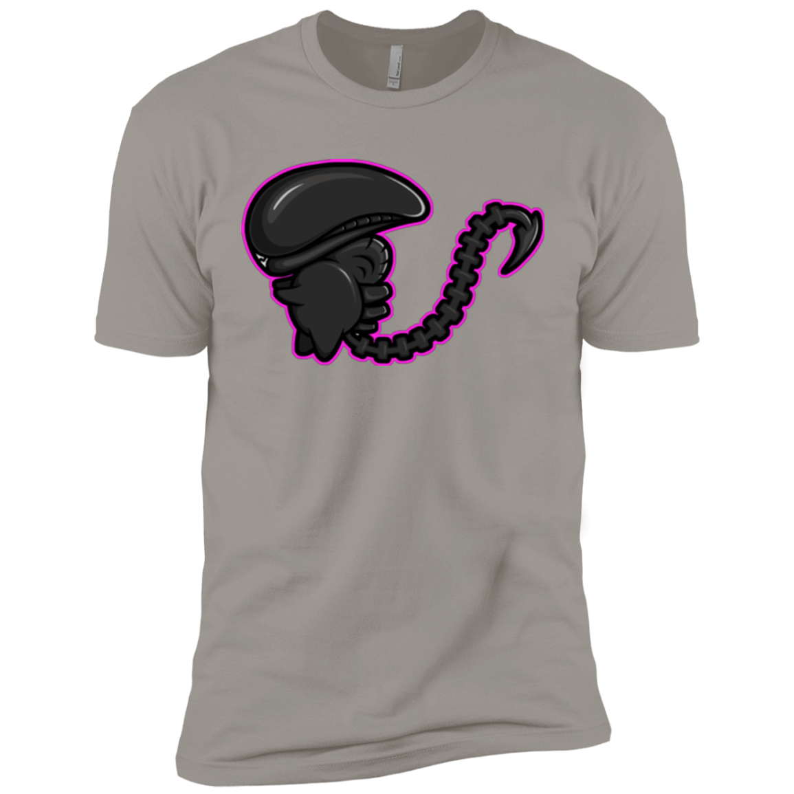 T-Shirts Light Grey / X-Small Super Cute Alien Men's Premium T-Shirt