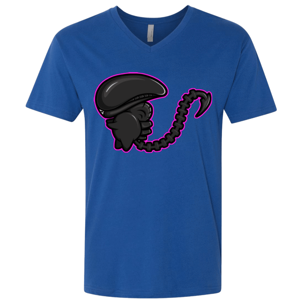 T-Shirts Royal / X-Small Super Cute Alien Men's Premium V-Neck